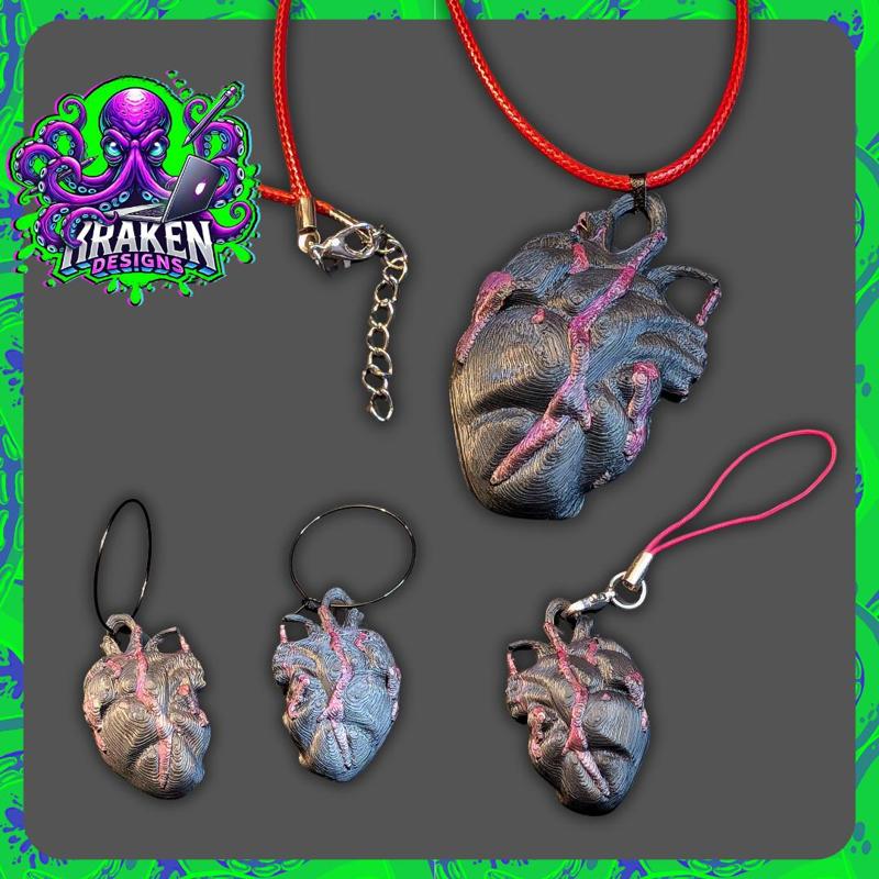 Bleeding Heart Earrings/keyring