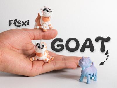 Mini Flexi Goat & Keychain
