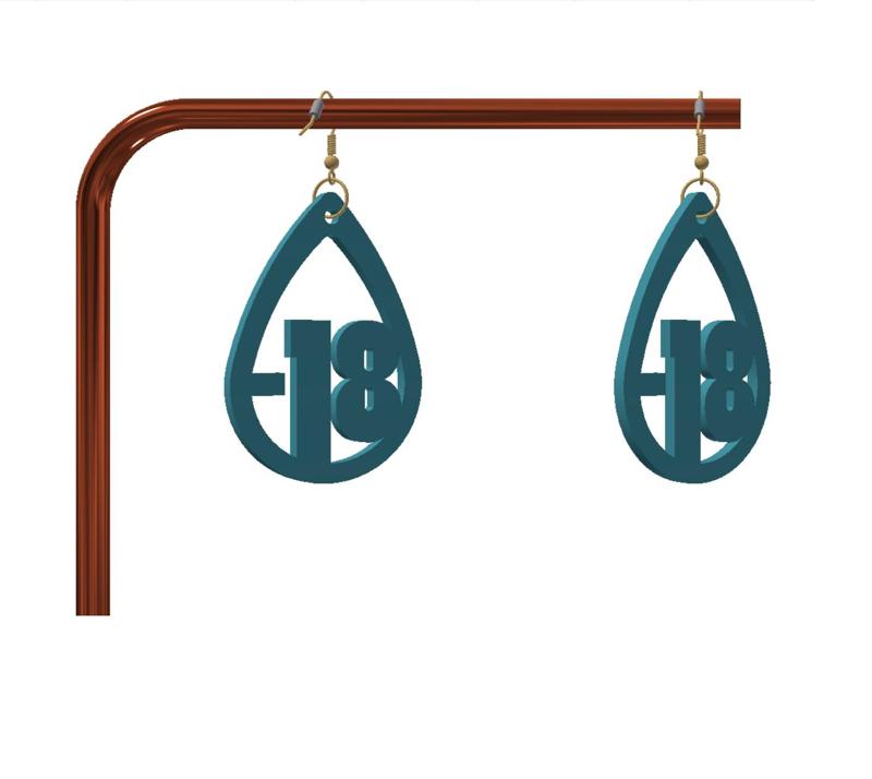 Naughty keychain / earrings