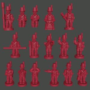 6-15mm Danish Artillery Crew & Artilery Train Crew (1803-08) NAP-DA-3