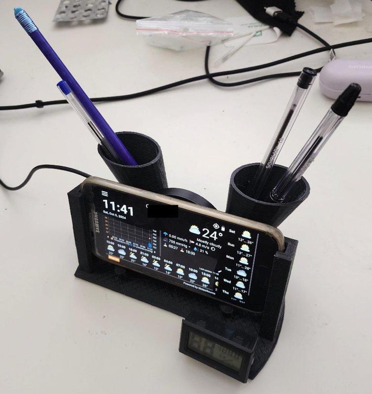 Phone stand MeteoStation Customizable