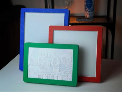 Lithophane 3-Size Frame for Bambu LED Board Kit