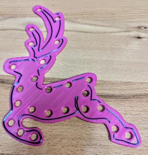 Cross Stitch Floss organizer - Reindeer