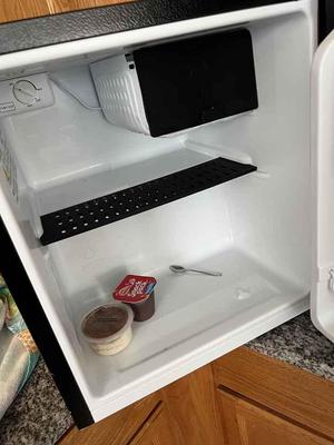 Hisense mini-fridge shelf and freezer flap