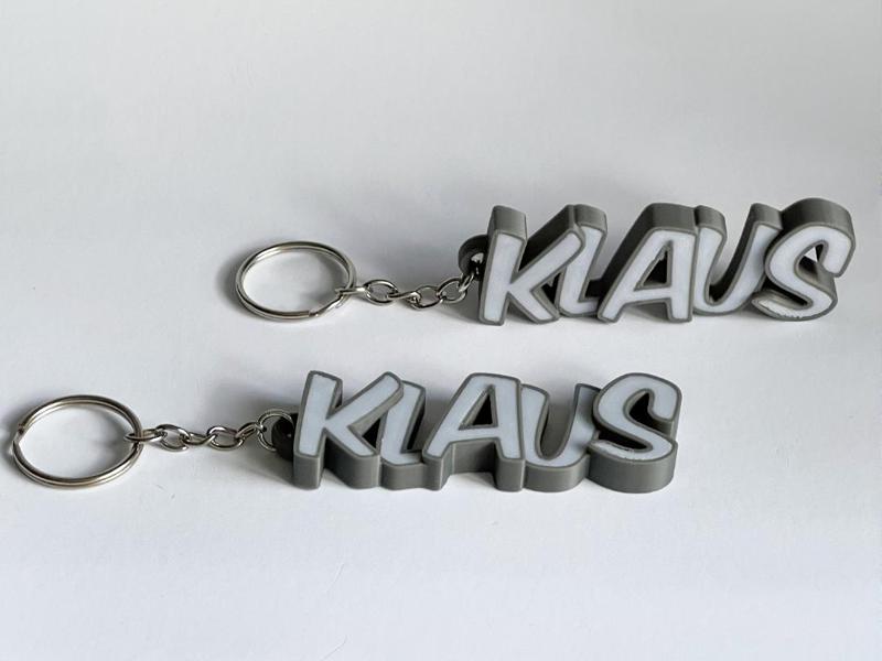 Lovely keychain with the name Klaus