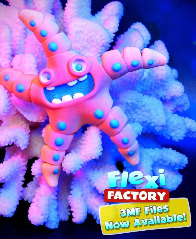 Flexi Factory Starfish with 3MF Included!