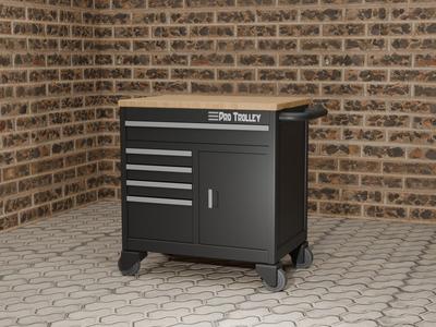 Pro Tool Trolley for Garage diorama, scale 1:18