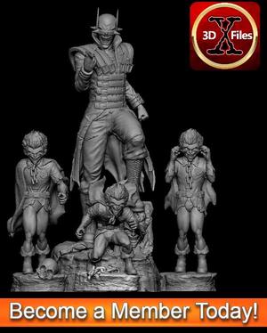 The Batman Who Laughs DC Statue - 3D Print File STL