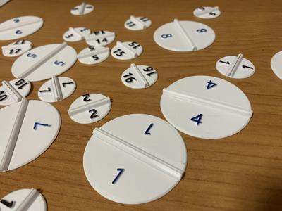 Remix Paper Mini Base wth numbers