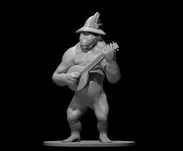 Polymorphed Bard as Giant Ape