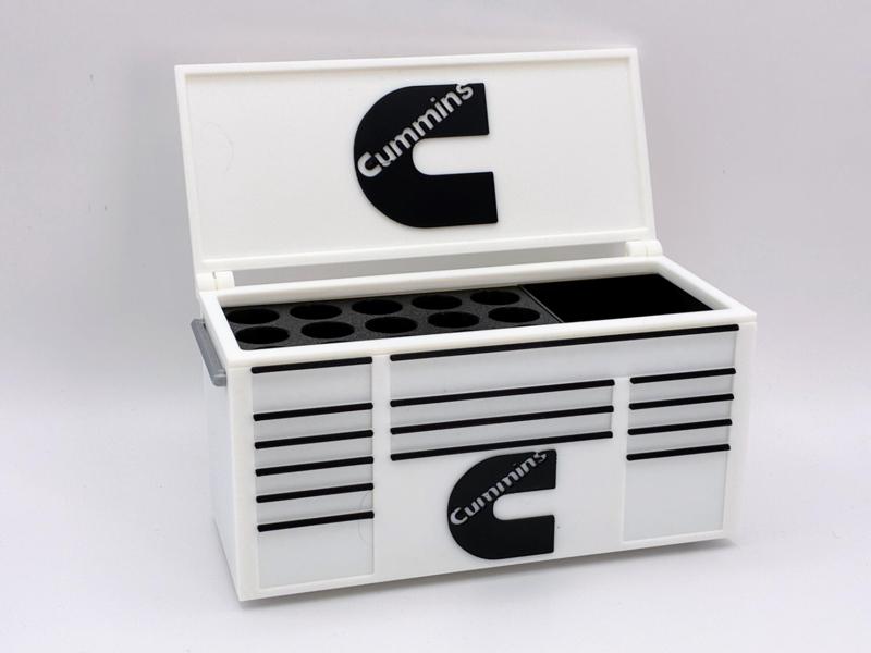 Lid for Cummins Inspired toolbox desk pen holder