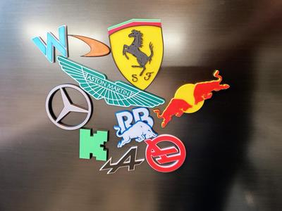 Formula 1 3D fridge magnets (no AMS required)