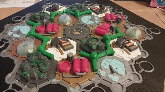 Settlers in Space Game Pieces without Space Suits