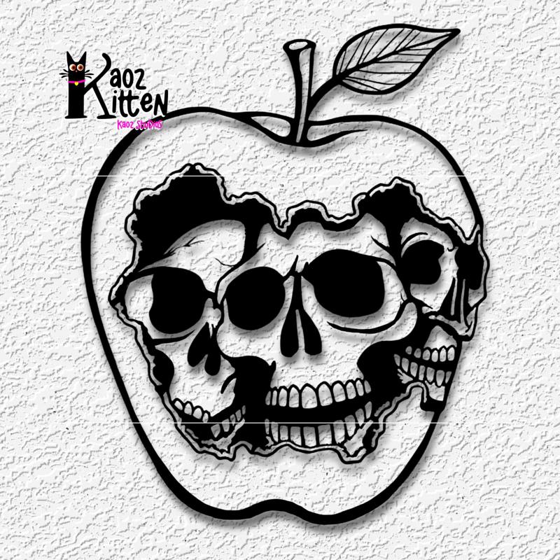 cursed apple wall art sequel poison forbidden fruit halloween decor