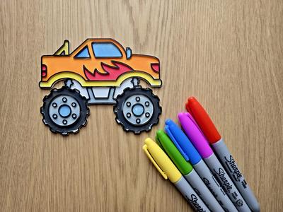 Monster Truck DIY Coloring NO AMS