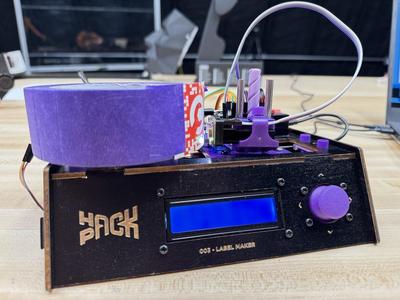 Hack Pack Label Maker - AS7341 Image Sensor Holder