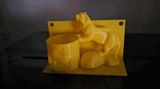 Lioness Candle Glow LED Tealight Holder Wall Mount