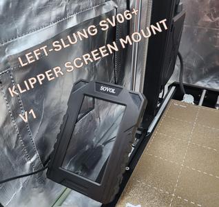 Klipper Screen - SV06+ Left Mount