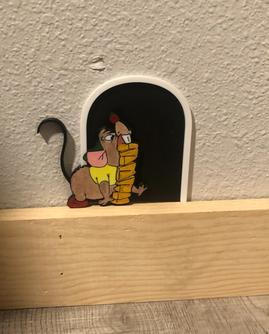 Gus Stole Your Cheese! Mouse Hole Decor