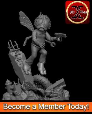 Baxter Stockman - TMNT Statue - Teenage Mutant Ninja Turtles
