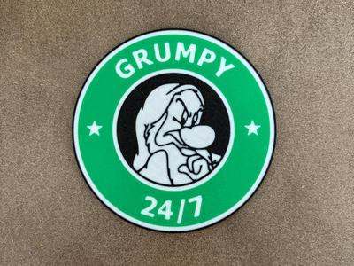 Grumpy 24/7 Coaster