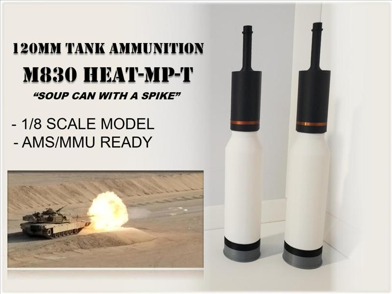 1/8 Scale M830 120mm HEAT Round
