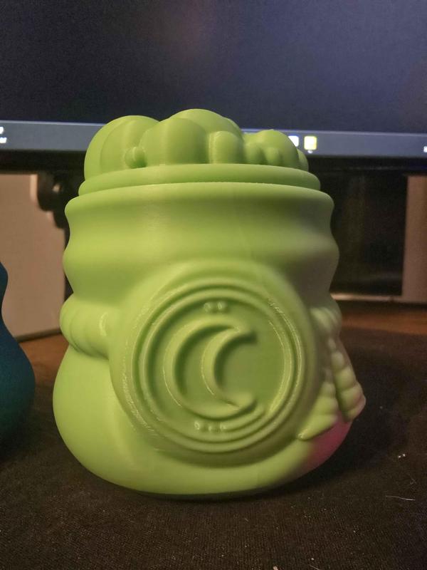Moon Roped Jar w/Bubble Lid