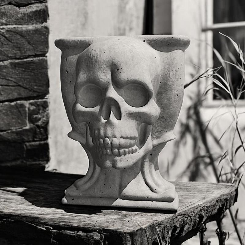 SKULL HEAD POT V2