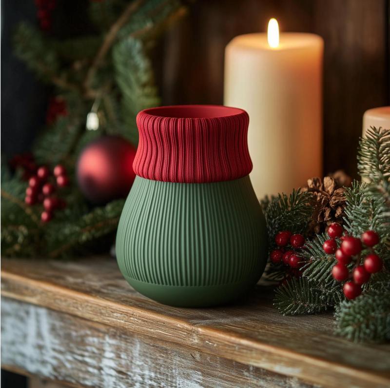 Cute Christmas Sweater Vase for Home Decor