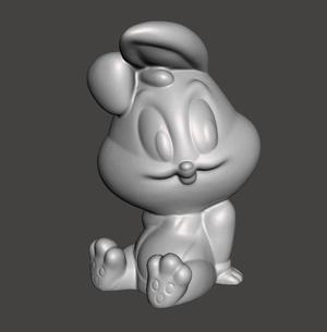 Bunny Rabbit Toy 3D Scanned