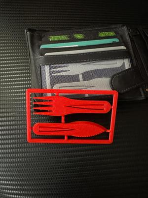 Card Cutlery Set - Kit Card