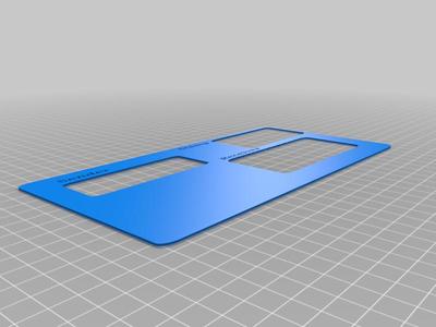 Letter Adress Sender Stamp Box template DIN C6 long