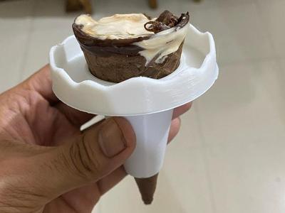 Melting Ice Cream Cone Holder Tray