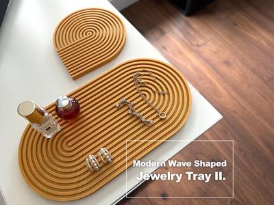 Modern Wave Shaped Jewelry Tray 2