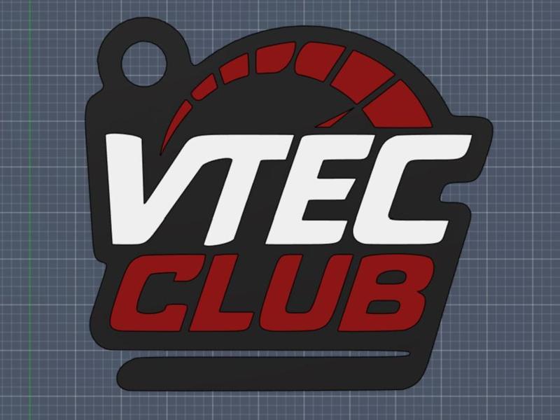 VTEC Club Keychain – 90s Honda Racing Style
