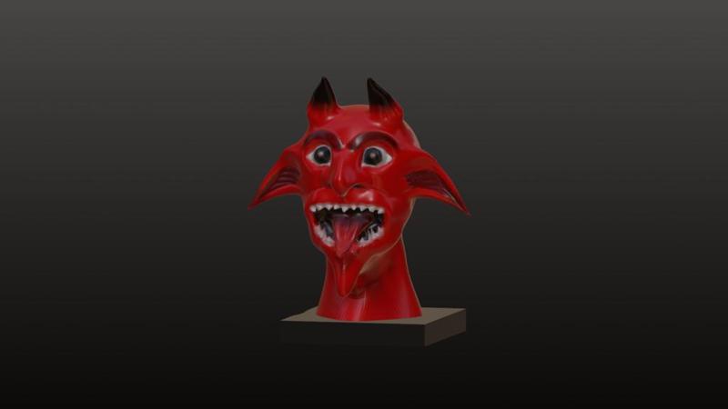 Devil Head Bust