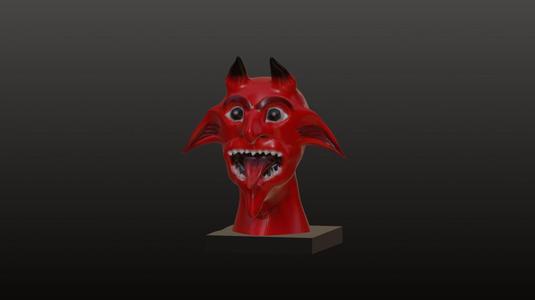 Devil Head Bust