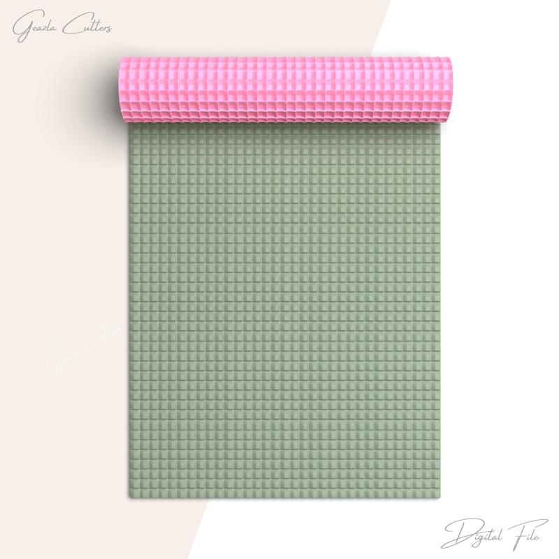 Layered Squares Texture Roller For Polymer Clay, Blocks Clay Texture Roller, Clay Tool, No: 791