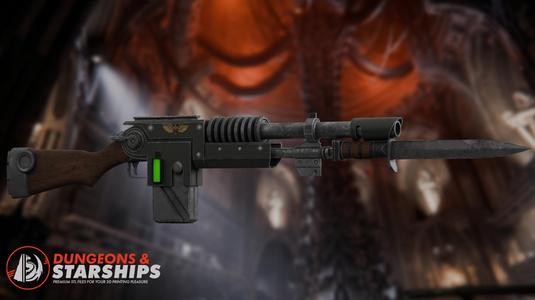 Helbore Pattern Lasgun - Warhammer 40k Darktide