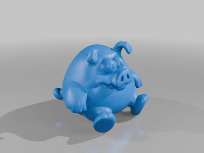 Chubby Pig Character