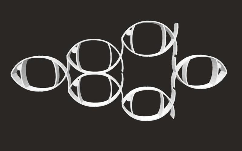 Turntail - Six Fish Geometric