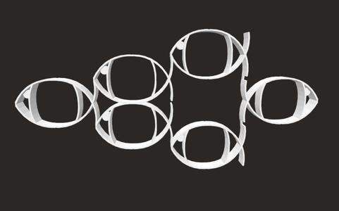 Turntail - Six Fish Geometric