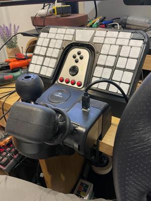 Vertical Mount for generic TruckSim Handbrake