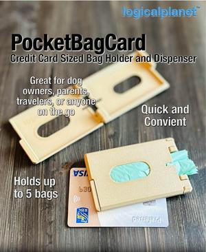 PocketBagCard - Credit Card Sized Bag Holder and Dispenser