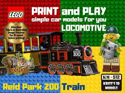 LEGO Reid Park Zoo Train Locomotive