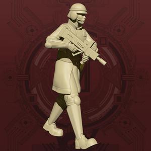Corp Security Trooper - Moving Pose