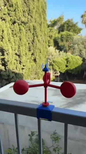 Wind Speed and Direction Anemometer (Dual Shaft)