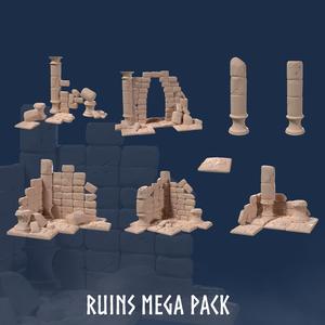 Ancient Ruins : Lost city Megapack - Ruins, Ancient Ruins, Pillars, Pillar, Blocks, Modular, Ruins Terrain, Ruin Terrain, Ruined City, Ruins Blocks, Ruins, Modular Ruins, Pillars, Pillar, Modular Pillars