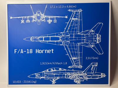 McDonnell Douglas F/A-18 Hornet - Blueprint