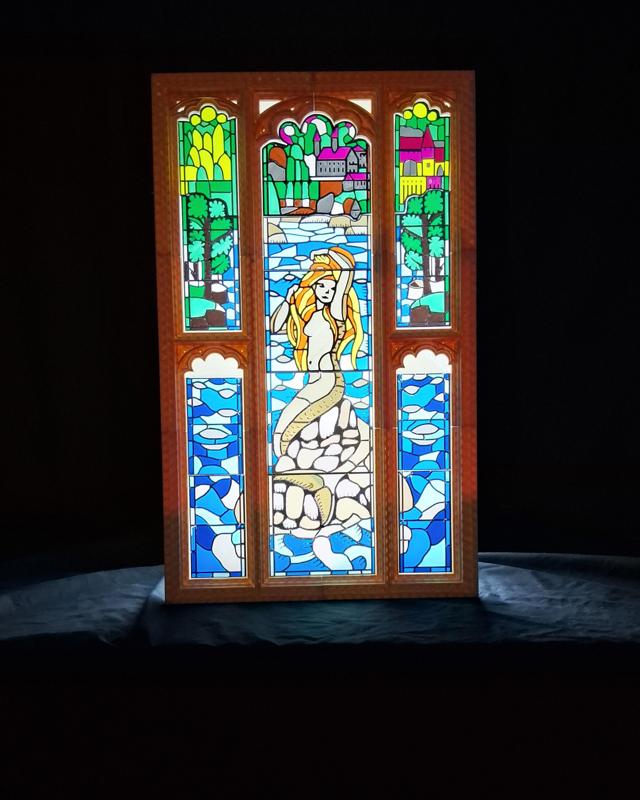 Harry Potter Bathroom Stained Glass Window